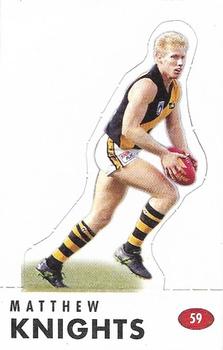 1996 Select AFL Stickers - Stand Ups #59 Matthew Knights Front